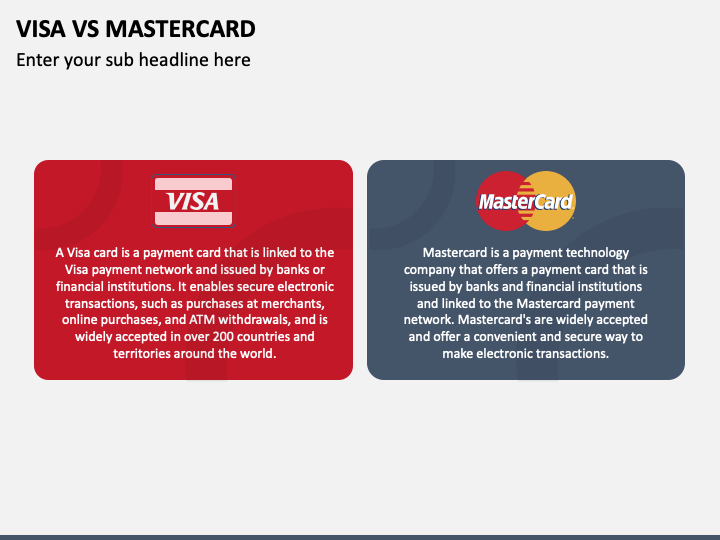 Visa Vs Mastercard PPT Slide 1