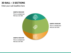 3d Ball – 3 Sections PPT Slide 2