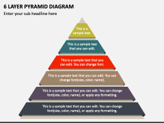 6 Layer Pyramid Diagram PPT Slide 1