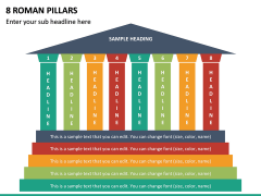8 Roman Pillars PPT Slide 2