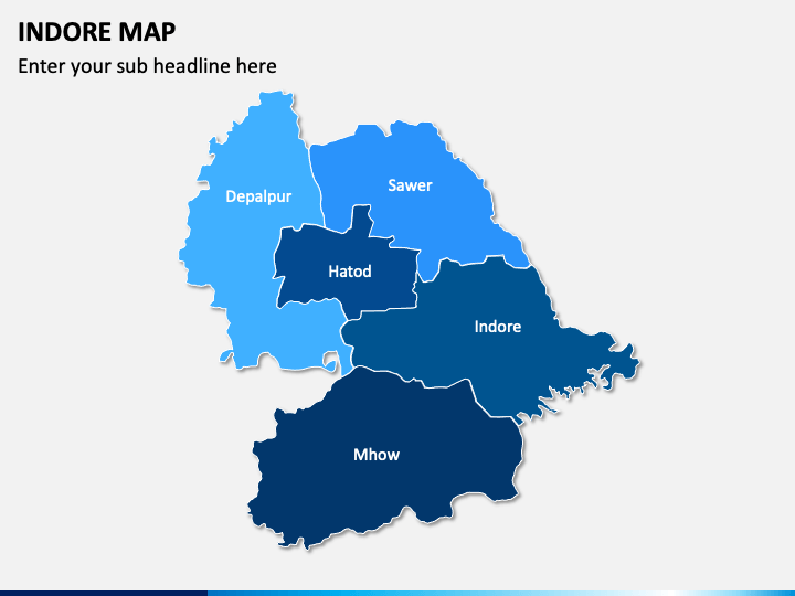 Indore Map PPT Slide 1