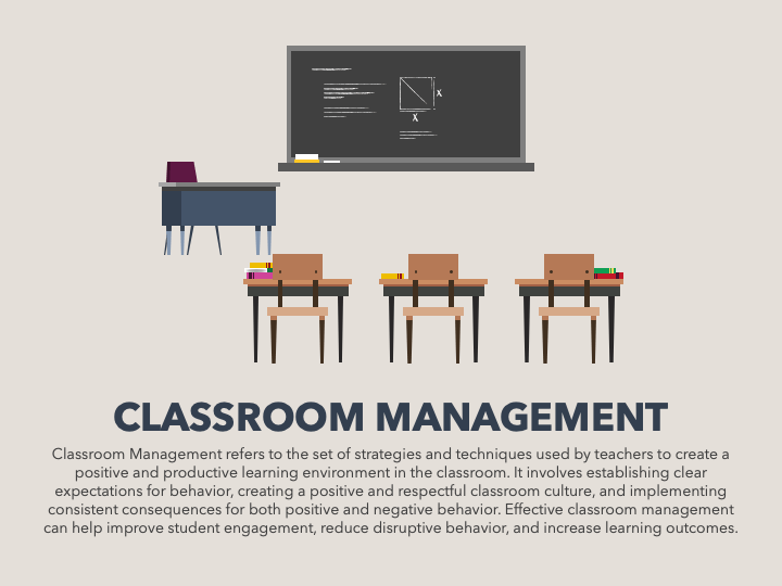 Classroom Management PowerPoint and Google Slides Template - PPT Slides