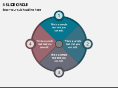 4 Slice Circle PPT Slide 1