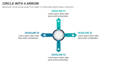 Circle with 4 Arrow PPT Slide 1