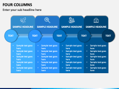 Four Columns PPT Slide 1