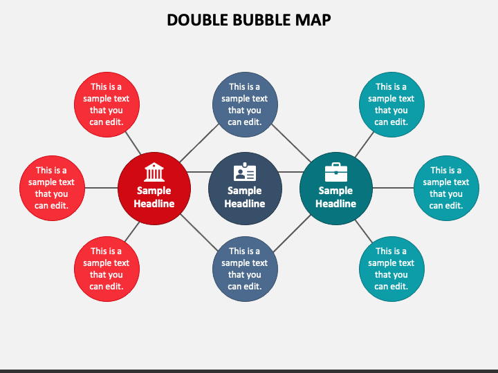 Double Bubble Map PPT Slide 1