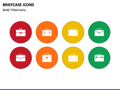 Briefcase Icons PPT Slide 3