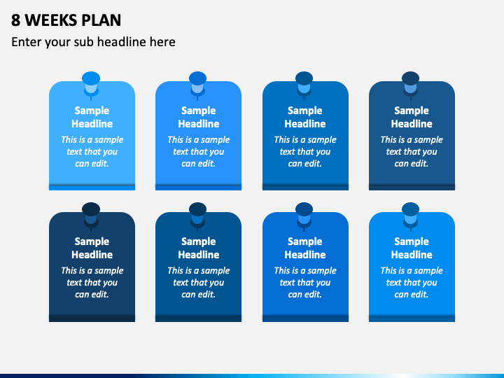 8 Weeks Plan PowerPoint Template and Google Slides Theme