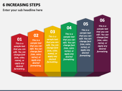 6 Increasing Steps PPT Slide 2