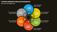 6 Stages Animated Circular Infographic PPT Slide 1