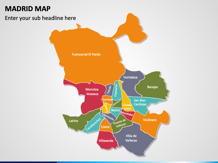 Madrid Map for PowerPoint and Google Slides - PPT Slides