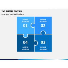 4 Box Matrix PowerPoint Template