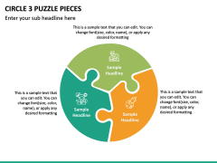 Circle 3 Puzzle Pieces PPT Slide 2