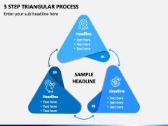 3 Step Triangular Process PPT Slide 2