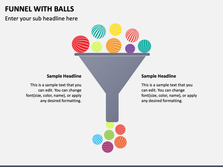 Funnel With Balls PPT Slide 1
