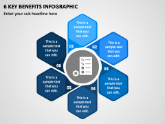 6 Key Benefits Infographic PPT Slide 1