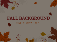 Fall Background Theme Animated Presentation - SketchBubble
