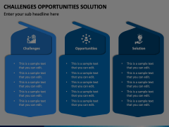 Challenges Opportunities Solution PowerPoint Template - PPT Slides