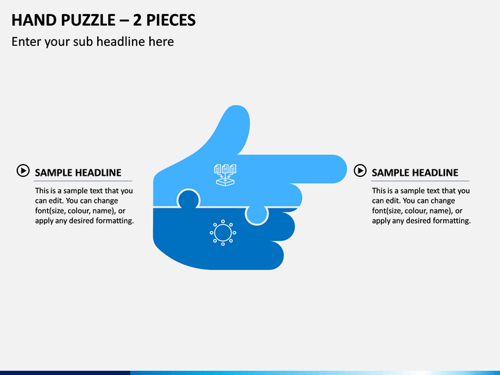 Hand Puzzle – 2 Pieces PPT Slide 1