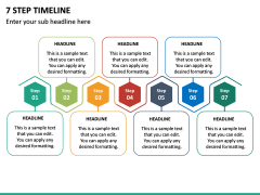 7 Step Timeline PPT Slide 2