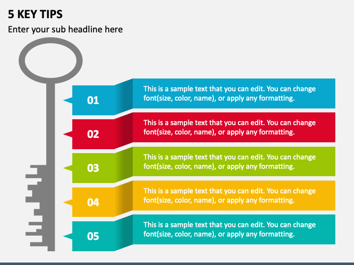 5 Key Tips PPT Slide 1