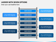 Ladder with Seven Options PPT Slide 1