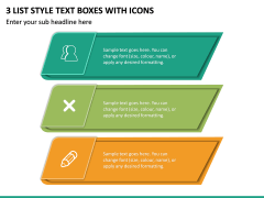 3 List Style Text Boxes With Icons PPT Slide 2