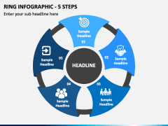 Ring Infographic - 5 Steps PPT Slide 2