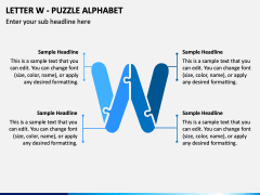 Letter W - Puzzle Alphabet PPT Slide 1