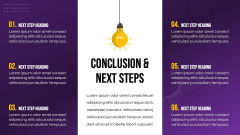 Conclusion and Next Steps PPT Slide 1
