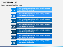 7 Category List PPT Slide 2