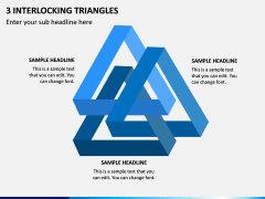 3 Interlocking Triangles PPT Slide 1