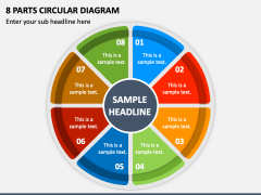 8 Parts Circular Diagram PPT Slide 1