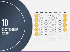 Calendar 2023 Type 3 PPT Slide 11