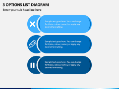 3 Options List Diagram PPT Slide 1