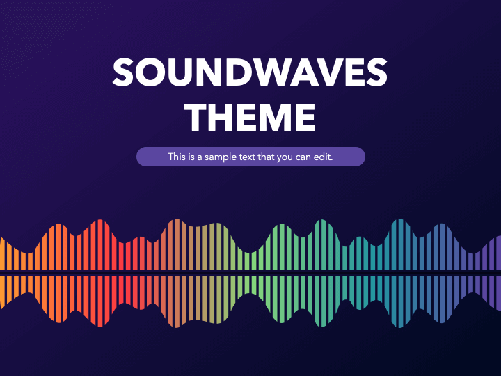 Sound Waves Theme PPT Slide 1