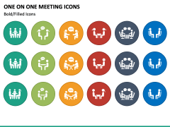 One On One Meeting Icons PPT Slide 2