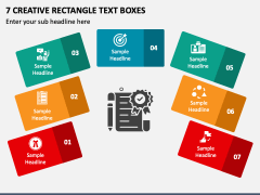 7 Creative Rectangle Text Boxes PPT Slide 1