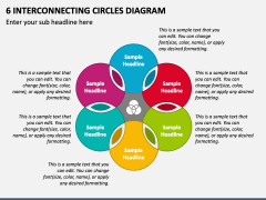 6 Interconnecting Circles Diagram PPT Slide 2