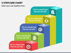 5 Steps Bar Chart PPT Slide 1