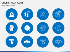 Urgent Help Icons for PowerPoint and Google Slides - PPT Slides