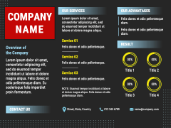 One Page Company Profile PPT Slide 2