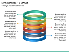 Stacked Ring - 6 Stages PPT Slide 2