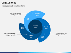 Circle Swirl PPT Slide 3