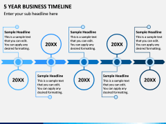 5 Year Business Timeline PPT Slide 1