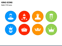 King Icons PPT Slide 1