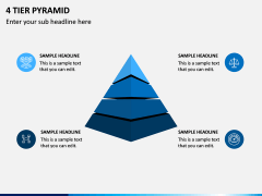 4 Tier Pyramid PPT Slide 1