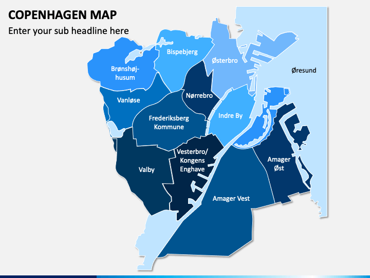 Copenhagen Map PPT Slide 1