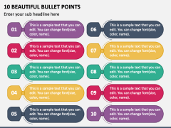 10 Beautiful Bullet Points PPT Slide 1