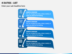 4 Duties List PPT Slide 1